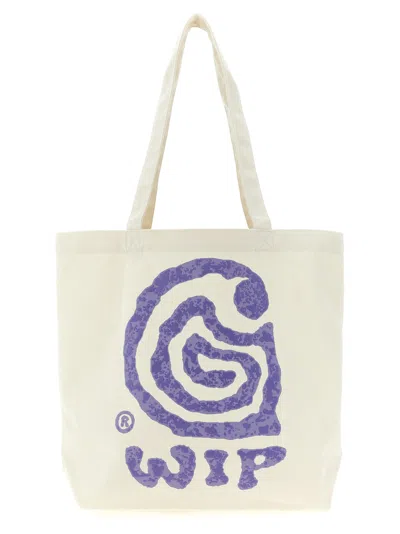 Carhartt Canvas Graphic Tote Tote Bag White In White