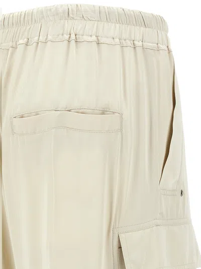Rick Owens Wide-leg Cargobelas Pants With Adjustable Drawstring Waist In Neutral