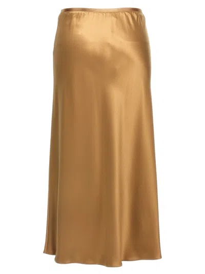 Max Mara Carnet Skirts Brown In Orange