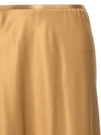 Max Mara Carnet Skirts Brown In Orange