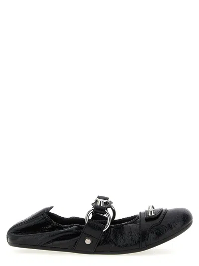 Balenciaga Leopold Leather Flats