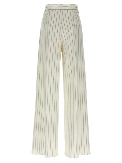 Max Mara Clarion Pinstriped Straight-leg Pants