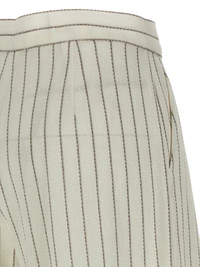 Max Mara Clarion Pinstriped Straight-leg Pants