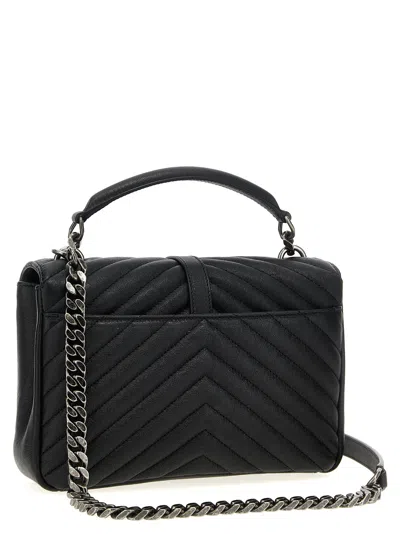 Saint Laurent College Crossbody Bags Black