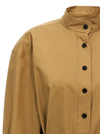 Saint Laurent Camicia In Popeline Cammello  Donna