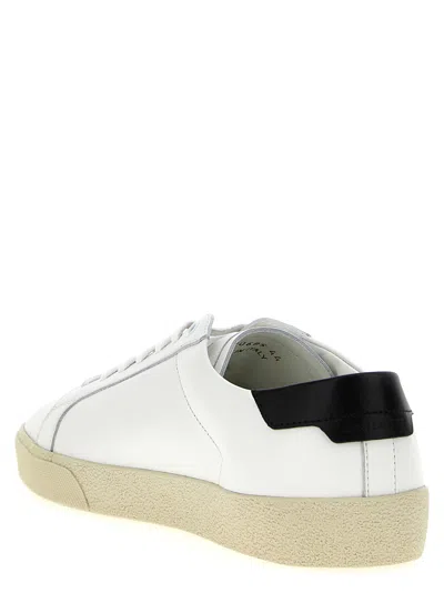 Saint Laurent Leather Men Shoes Sneaker Rubber Sole