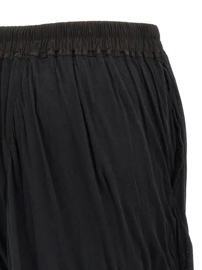Rick Owens Dbl Long Boxers Bermuda And Short Black In Black