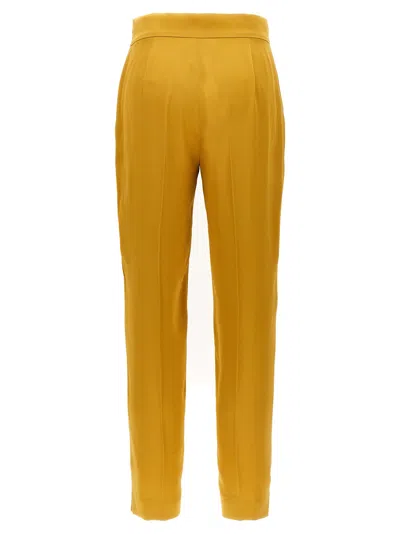 Max Mara Studio Women Deserto Pants In Yellow