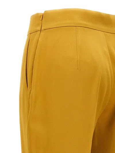 Max Mara Studio Women Deserto Pants In Yellow