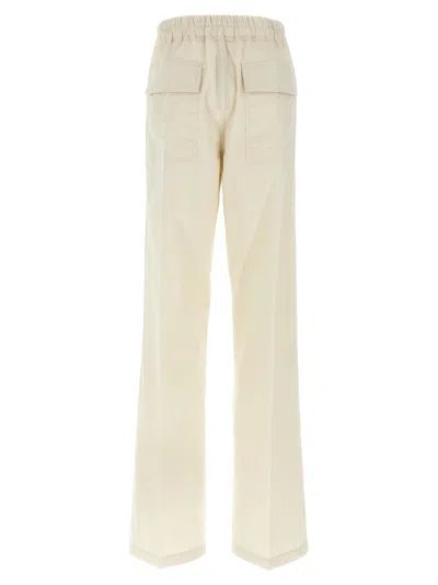 Rick Owens Dietrich Drawnstring Pants Beige