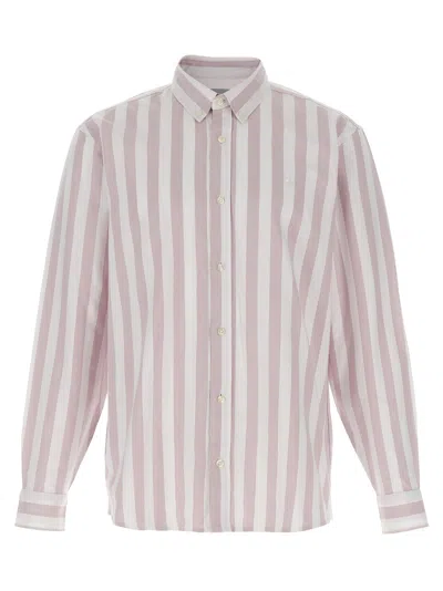 Carhartt Striped Pattern Button-down Collar Cuffed Sleeves Shirt In Multi