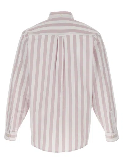 Carhartt Striped Pattern Button-down Collar Cuffed Sleeves Shirt In Multi