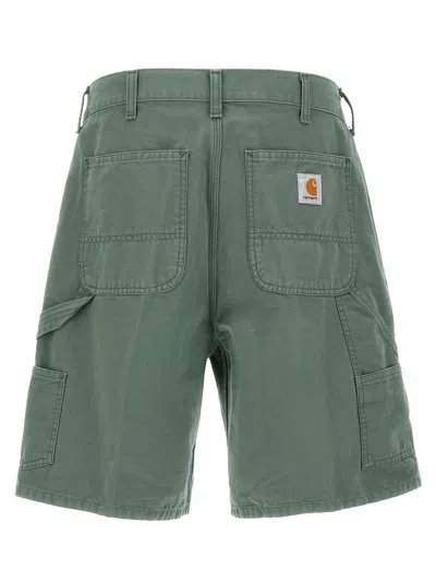 Carhartt Double Knee Bermuda And Short Green In Green