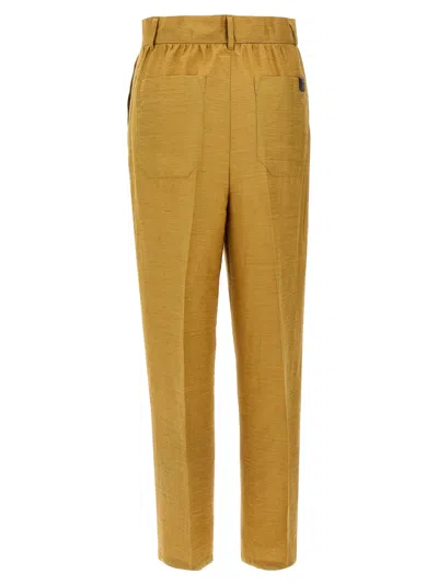 Max Mara Trousers Featuring Front Pleats And Back Pockets
