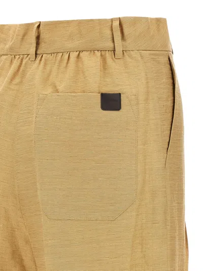 Max Mara High-waisted Trousers In Neutral