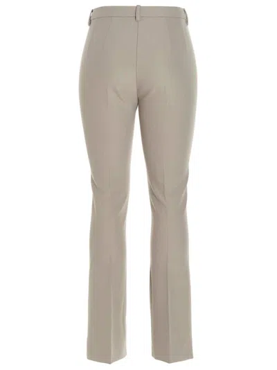 Max Mara Flared Casual Pants In Neutral