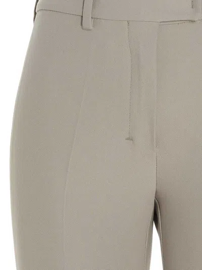 Max Mara Flared Casual Pants In Neutral