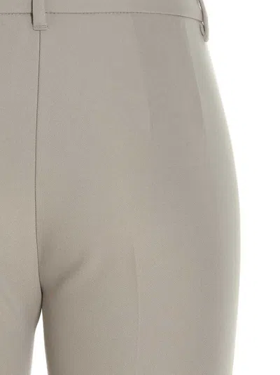 Max Mara Flared Casual Pants In Neutral