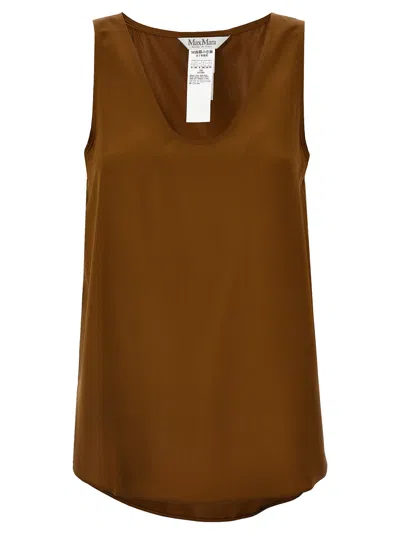 Max Mara Filly Tops Brown In Brown