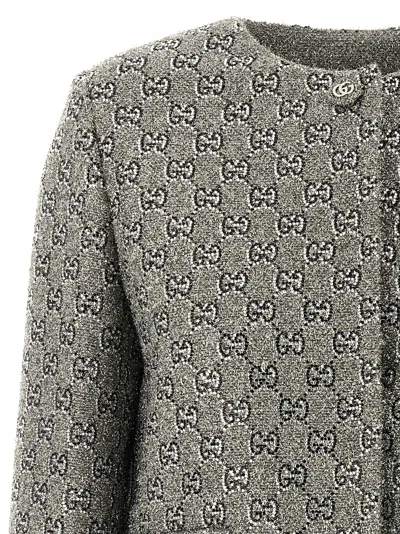 Gucci Gg Jacket Blazer And Suits Gray In Gray