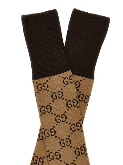 Gucci Gg Socks Brown