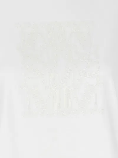 Max Mara Logo Embroidered Crewneck T-shirt In White
