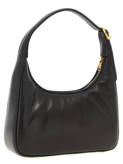 Saint Laurent Hobo Calypso Shoulder Bags Black