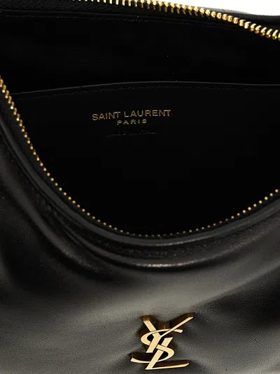 Saint Laurent Hobo Calypso Shoulder Bags Black