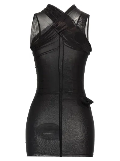 Rick Owens Semi-transparent Cupro Stretch Jersey Top