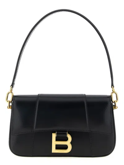 Balenciaga Hourglass Sling Small Shoulder Bag In Black