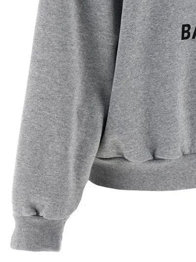 Balenciaga Woman Grey Sweatshirts In Gray