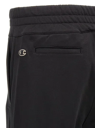 Rick Owens Black Champion Edition Prisoner Drawstring Sweatpants