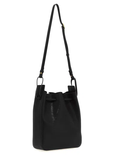 Saint Laurent Leather Bucket Bag Crossbody Bags Black