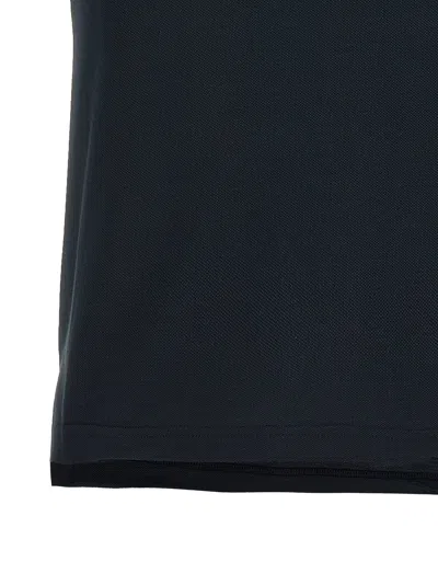 Balenciaga Logo Embroidery Polo Shirt In Blue