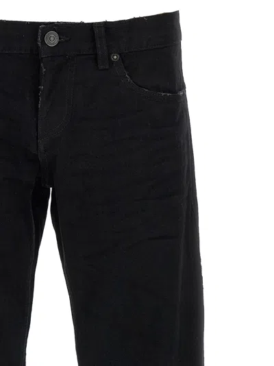 Balenciaga Fitted Low Waist Pants In Black