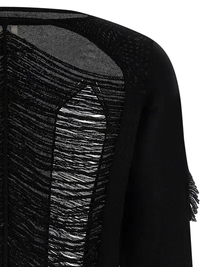 Rick Owens Ls Top Sweaters And Cardigans Black In Black