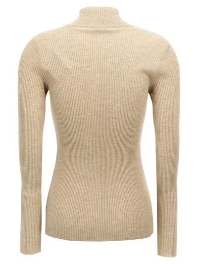 Brunello Cucinelli Lurex Cardigan Sweaters And Cardigans Beige In Neutral