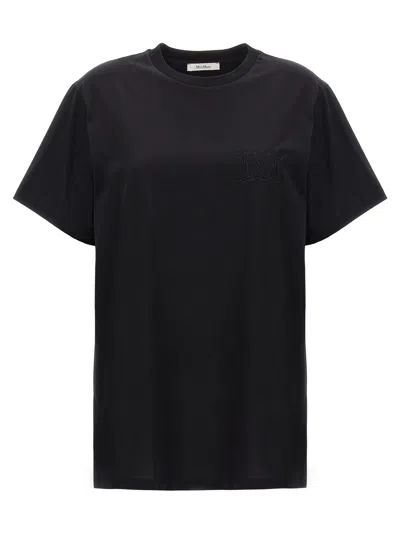 Max Mara Mango T-shirt Black In Black