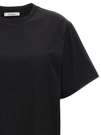 Max Mara Mango T-shirt Black In Black