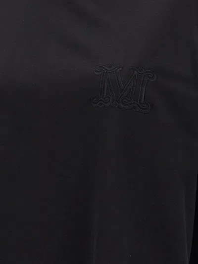 Max Mara Mango T-shirt Black In Black