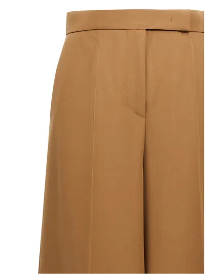 Max Mara Wide Pants "fernet" In Brown