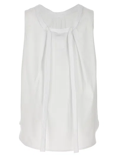 Max Mara White Sleeveless Top