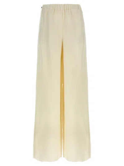 Max Mara Elastic Waistband Lightweight Wide Leg Trousers