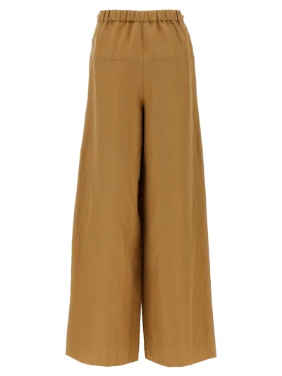 Max Mara Wide Linen And Silk Trousers