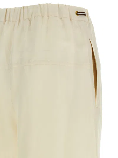 Max Mara Elastic Waistband Lightweight Wide Leg Trousers