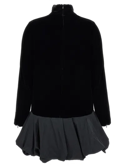 Max Mara Velvet Osso In Black