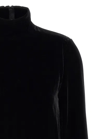 Max Mara Velvet Osso In Black