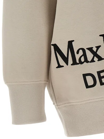 Max Mara Oversized Sweatshirt Beige In Gray