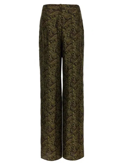 Saint Laurent Multicolor Paisley Print Pants