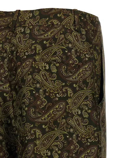 Saint Laurent Multicolor Paisley Print Pants
